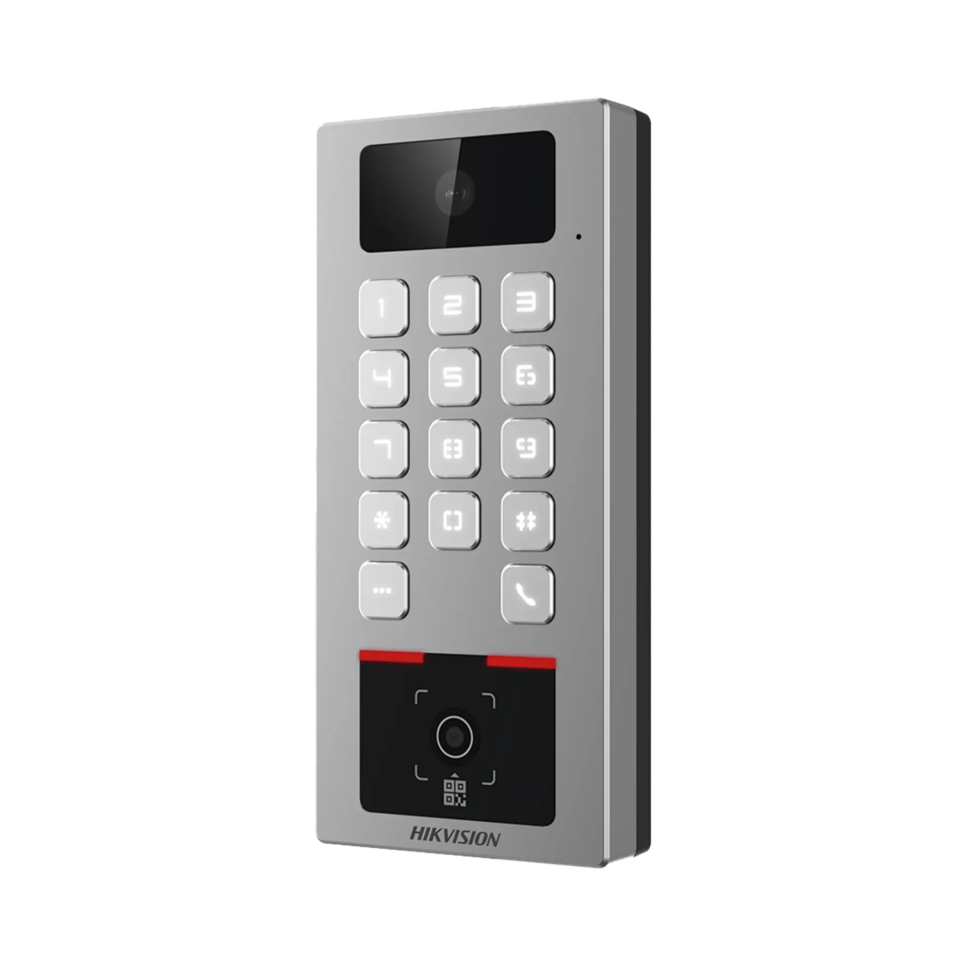 Teclado con Lector Físico de QRs para Exterior Antivandálico HIKVISION (DS-K1T502DBWX-CQR)